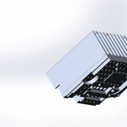 3D модель радиатора охлаждения процессора и зоны питания ВРМ