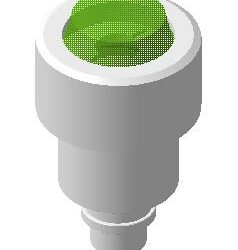 Кнопка КГВ06 зеленая