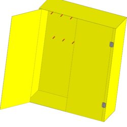 3-D модель шкафа для хранения строп