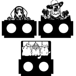 Миски для домашних животных (коты, собаки) чертеж(развертка) DXF